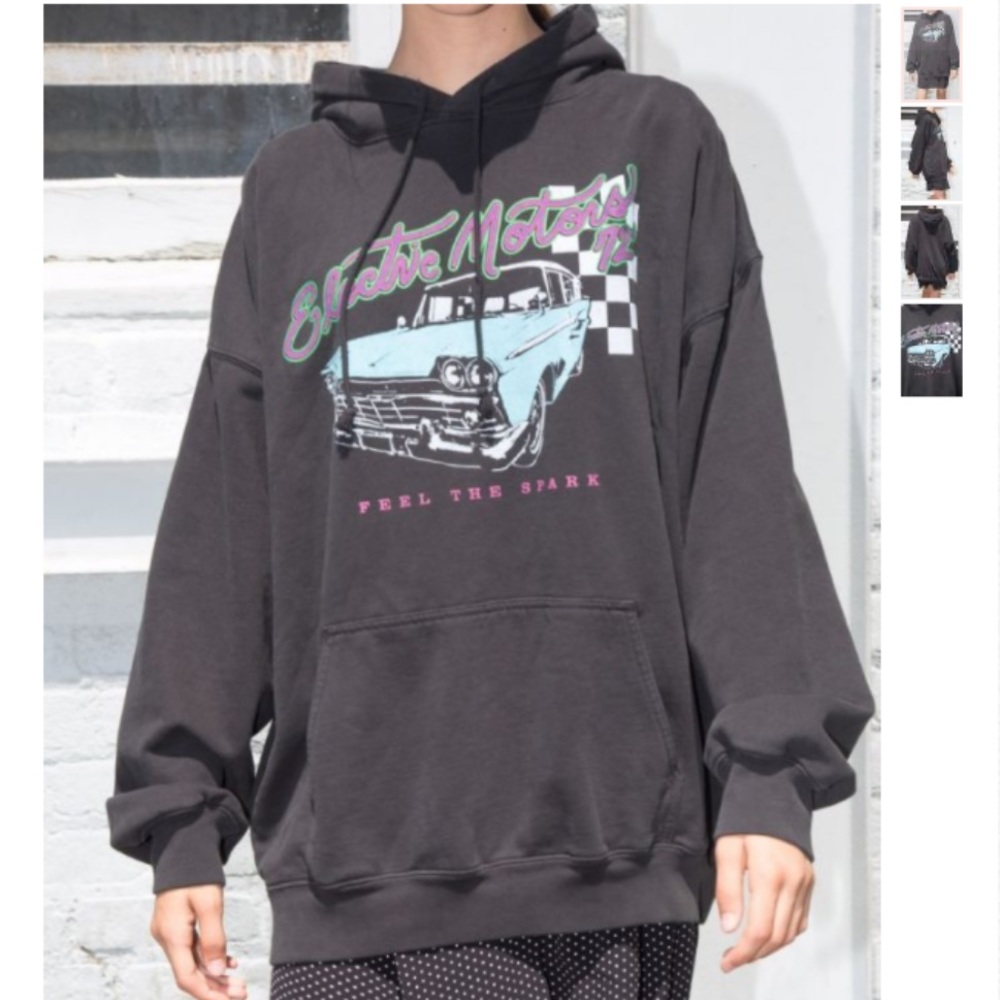 BRANDY MELVILLE CHRISTY ELECTRIC MOTORS 72' HOODIE